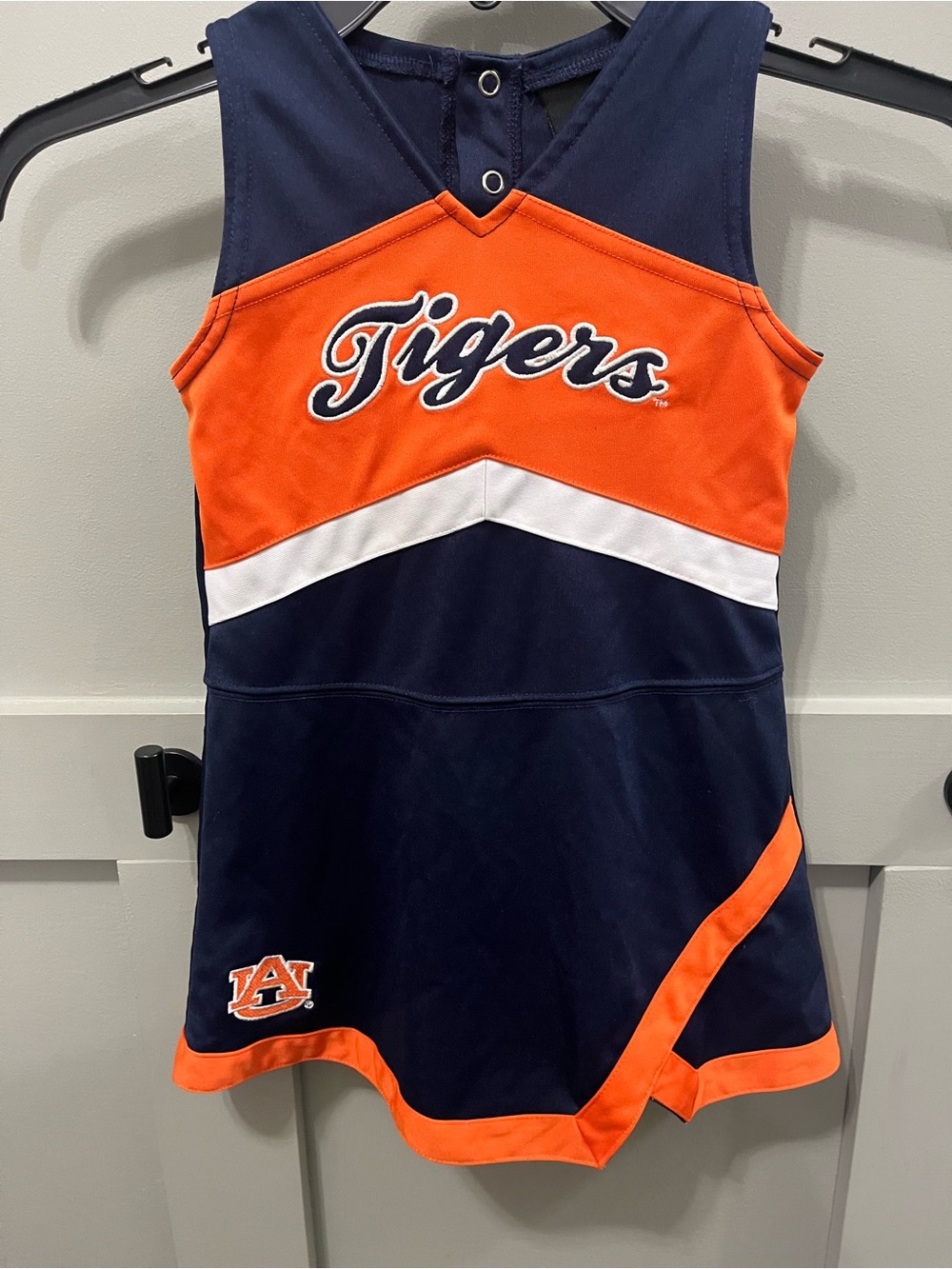 Auburn Tigers Girls' Navy and Orange Cheer Dress